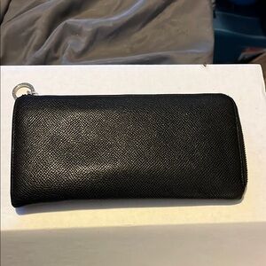 Bulgari Black Textured Wallet